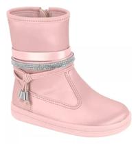 Bota Molekinha Infantil Strass Cano Alto Conforto 2127222 Bota Molekinha Infantil Strass Cano Alto Conforto 2127222