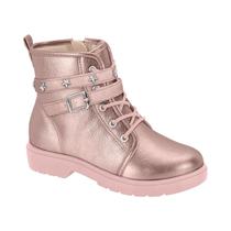 Bota Molekinha Juvenil Menina Coturno Tratorado Fivelas Bota Molekinha Juvenil Menina Coturno Tratorado Fivelas