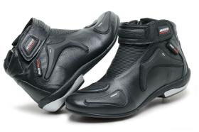 Bota Mondeo Couro Custom Soft Race Slim 5555 Motociclista