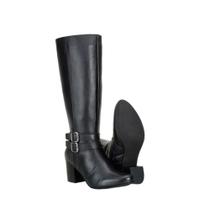 Bota Montaria Capelli Feminina Couro Bico Redondo Dia a Dia