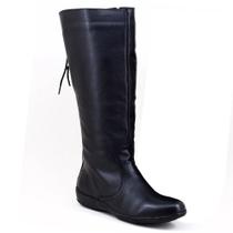Bota Montaria Cla-Clê Feminina Couro Cano Alto Confortável