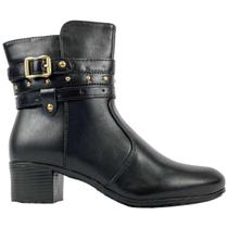 Bota Montaria Coturno Feminina Mooncity Saltinho Quadrado