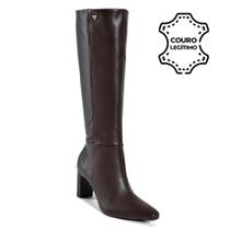 Bota Montaria de Couro Feminina Via Marte Bota Montaria de Couro Feminina Via Marte