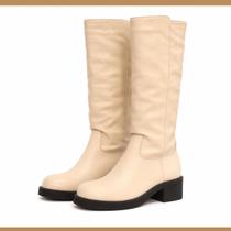 Bota Montaria de Couro Gramado Off White cor:Off White 38Tamanho:38