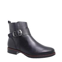 Bota Montaria Em Couro Cano Curto Feminina Bottero 361730 - Preto - 38