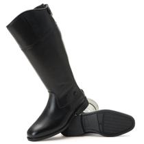 Bota Montaria Em Couro Preta