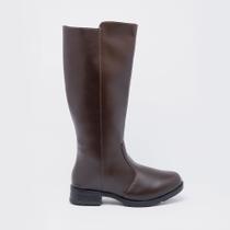 Bota Montaria Feminina Cano Alto Bico Arredondado Casual Salto Baixo 708 Adv Várias Cores Bota Montaria Feminina Cano Alto Bico Arredondado Casual Salto Baixo 708 Adv Várias Cores
