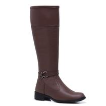 Bota Montaria Feminina Cano Alto Longo Salto Casual Country