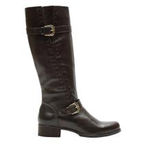 Bota Montaria Feminina Cano Longo Couro Comfort