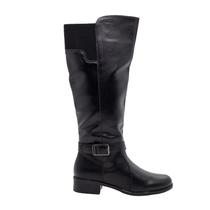Bota Montaria Feminina Cano Longo Mooncity Salto Grosso 72113 Preto