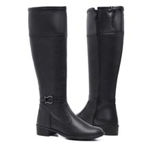 Bota Montaria Feminina Conforto Moderna Lisa Zíper Cano Longo Casual Bota Montaria Feminina Conforto Moderna Lisa Zíper Cano Longo Casual