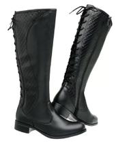 bota montaria feminina couro eco ziper melhor ajuste panturrilha bota montaria feminina couro eco ziper melhor ajuste panturrilha