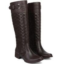 Bota Montaria Feminina Couro Metalace No Cano 208 Cla-Cle