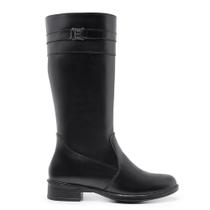 Bota Montaria Feminina Couro Preto