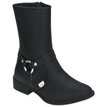 Bota Montaria Infantil Feminina Kidy 070-0055 Preta Bota Montaria Infantil Feminina Kidy 070-0055 Preta