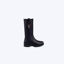 Bota Montaria Preta Cano Longo Infantil Feminina Pampili 279122000 Preto