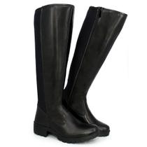 Bota Montaria Preta Feminina Estilo Elegância Conforto Leve 11760 Preto