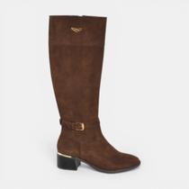 Bota Montaria Via Marte Camurça Cano Longo Marrom