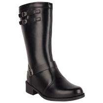Bota Montaria Zíper Feminina Cano Alto Salto Baixo Munita Bota Montaria Zíper Feminina Cano Alto Salto Baixo Munita