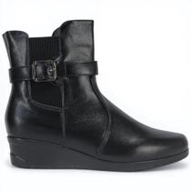 Bota Mooncity Anabela 71107 Cano Curto Feminino