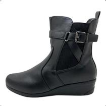 Bota Mooncity Cano Medio Fivela Lateral - 71103