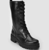 Bota Mooncity Coturno Montaria Cano Alto Feminino 72227 (66456) Bota Mooncity Coturno Montaria Cano Alto Feminino 72227 (66456)