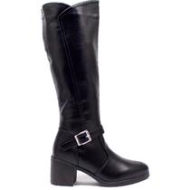 Bota Mooncity Feminina Confortável Salto Grosso Moda 73205