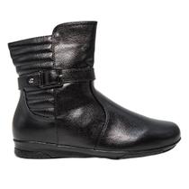 Bota Mooncity Fivela Lateral Cano Medio Feminina