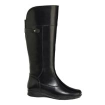 Bota Mooncity Rasteira Cano Alto Detalhe Elástico Fechamento em Ziper Comfort Feminina 71143 (65841) Bota Mooncity Rasteira Cano Alto Detalhe Elástico Fechamento em Ziper Comfort Feminina 71143 (65841)
