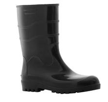 Bota Motoboy Worker Pvc Cano Médio Sem Forro Preta - Tam 41