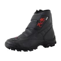 Bota Motociclista Couro Legitimo P2p - Th1 - Preta