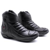 Bota Motociclista Couro Segurança EPI Resistente Trabalho Bota Motociclista Couro Segurança EPI Resistente Trabalho