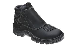 Bota Motociclista de Couro C/ tiras autocolantes Marluvas - 50B22 CAV BP