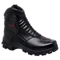 Bota Motociclista em Couro Bell Boots com Cano Medio Pedaleira e Sola Borracha Bota Motociclista em Couro Bell Boots com Cano Medio Pedaleira e Sola Borracha