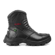 Bota Motociclista Em Couro Legitimo Conforto Resistente Bota Motociclista Em Couro Legitimo Conforto Resistente