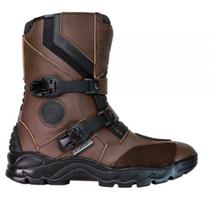 Bota Motociclista Impermeavel Texx Adventure Short V2 Marrom