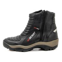 Bota Motociclista Masculina As-height Couro Cano Curto