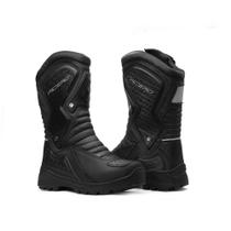 Bota Motociclista Masculina Couro Acero Speed Cano Alto