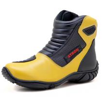 Bota Motociclista Semi-ipermeável AS-SPIRIT Atron Shoes - 410 - Amarelo