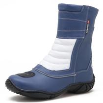 Bota Motociclista Semi-ipermeável Atron Shoes - 309 - Azul