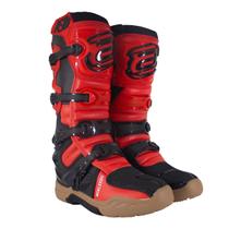 Bota Motocross Asw Elevate Enduro Preto Vermelho