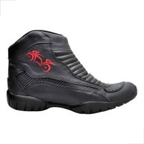 Bota Motoqueira Feminina E Masculina Coturno Couro Legítimo Semi Impermeavel TH5