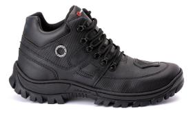 Bota Motoqueiro Ferraroni Cano Curto Moderna Resistencia Envio Rapido