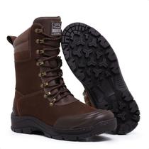 Bota Motoqueito Coturno Masculino Tatico Militar Motoqueiro Couro