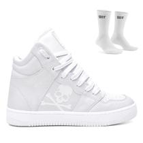 Bota Musculação Feminina Skull Boot Training Brasil + Meia Treino