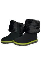 Bota Nobuck Salto Baixo com Pelo Removivel - MH Mulher Bota Nobuck Salto Baixo com Pelo Removivel - MH Mulher