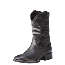 Bota ocidental ARIAT Sport Patriot Black Deertan/Black Camo Print