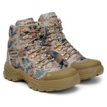 Bota Oppus camuflada em couro legitimo resistente coturno Bota Oppus camuflada em couro legitimo resistente coturno