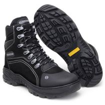 Bota Oppus preta nobuck em couro legitimo resistente coturno Bota Oppus preta nobuck em couro legitimo resistente coturno