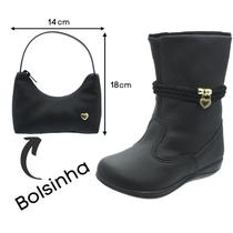 Bota Outono + Bolsinha Infantil Feminina Cano Curto - Club Happy